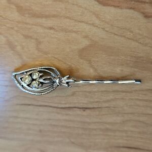 1/$5 or 3/$10 Vintage Rhinestone Silver-toned Metal Hair Pins Accessories